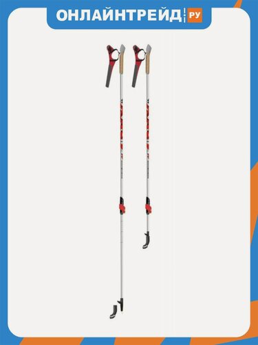 Изображение товара Палки телескопические алюминиевые Stc WALKER RED р.100-135см