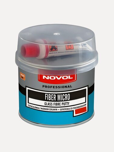 Изображение товара Шпатлевка "NOVOL" Fiber MICRO (500 г) (со стекловолокном)