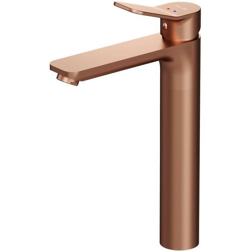 Смеситель для раковины AM.PM X-Joy F85A92044 розовое золото, рычажное управление, латунь