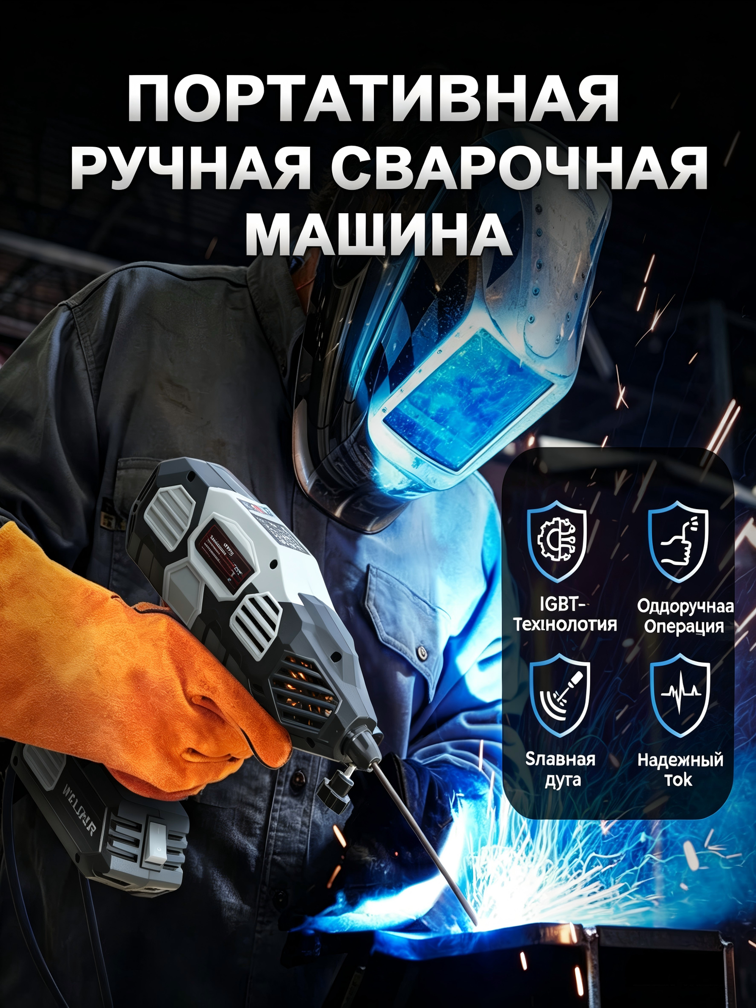 Домашний сварочный аппарат портативный компактный мини сварочный аппарат — фото 1