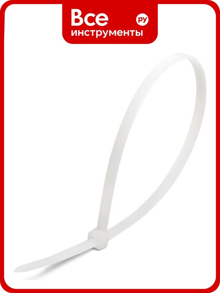 Кабельные стяжки FORTISFLEX КСС NORD 5х500, белые, 100 шт. 82887