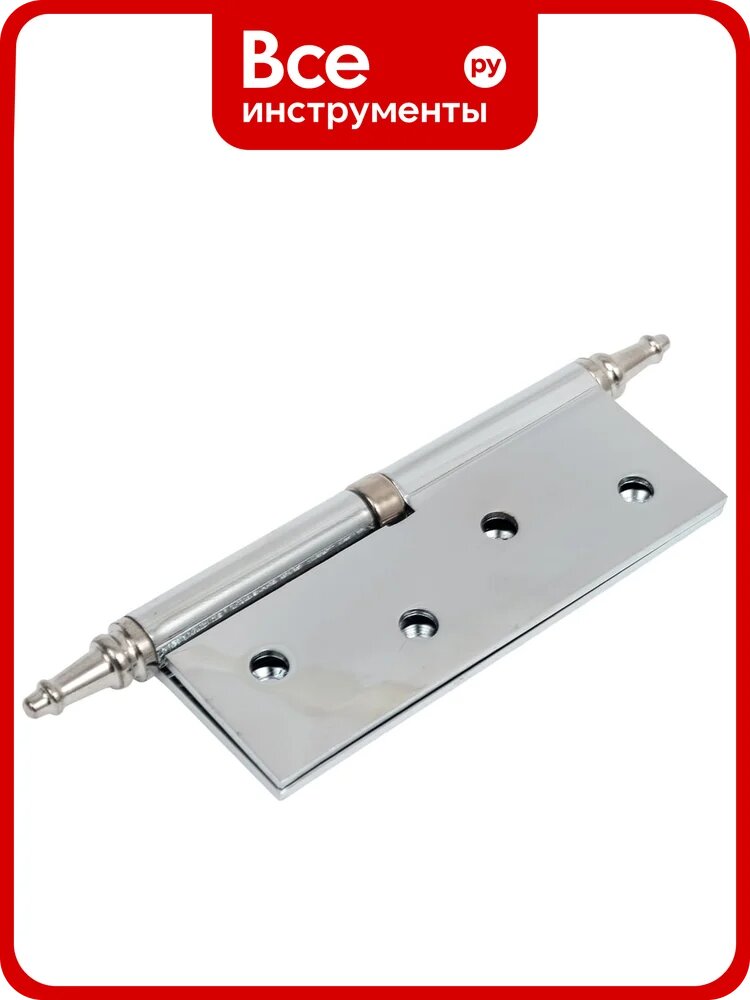 Дверная петля Palladium N 610-S-4" CP левая, левых деревянных дверей, стальная гальванизированная конструкция