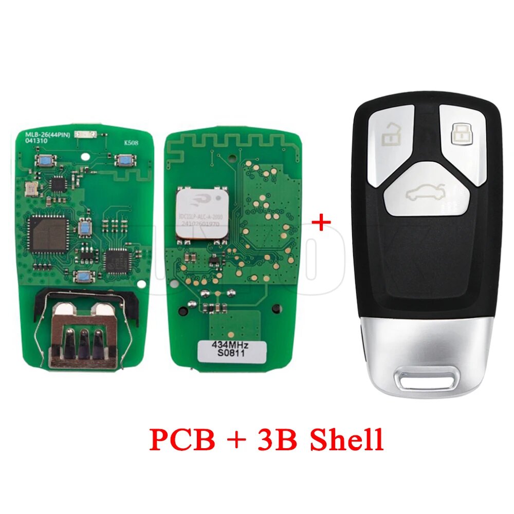 Универсальная плата PCB для смарт-пультов KEYDIY MLB08, MLB26, MLB19, MLB26 PCB with shell, 434MHZ