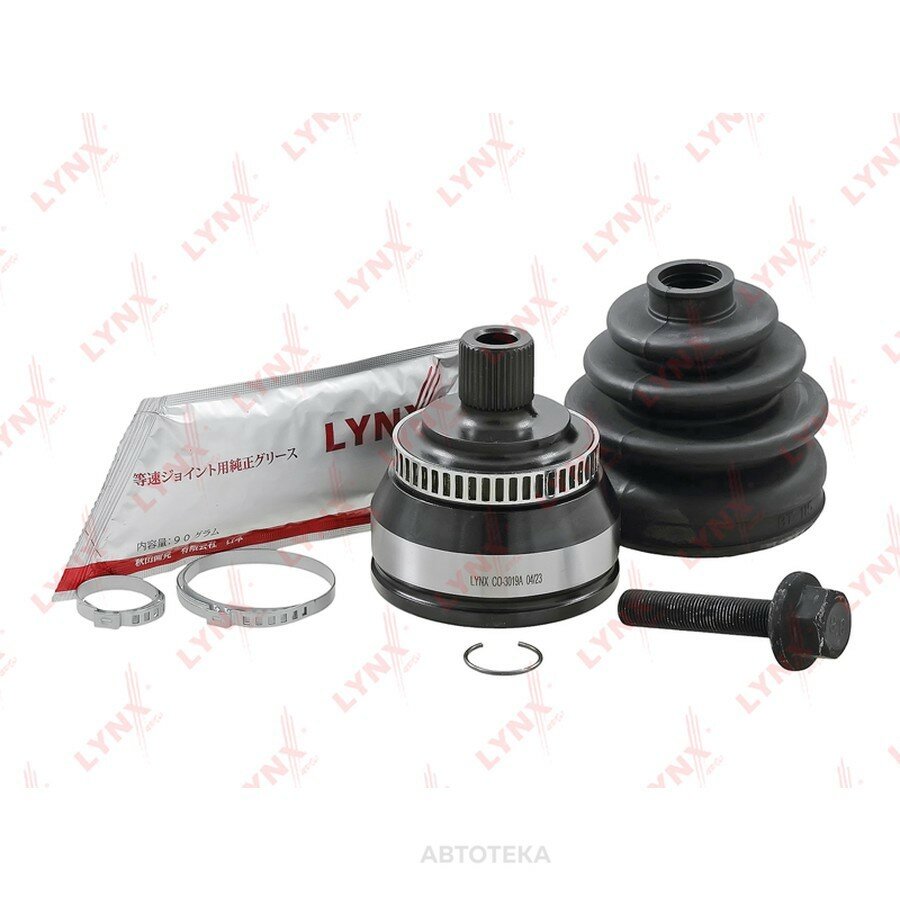 ШРУС наружный с ABS VW Sharan 1.8T-2.8 95-10 / FORD Galaxy (WGR) 1.9TD-2.8 95-06 SEAT Alhambra 1.8T-2.8 96-10 LYNXAUTO CO3019A