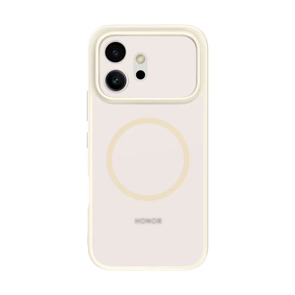 Роскошный матовый полупрозрачный магнитный чехол для телефона Honor 600, Белый, white with MagSafe