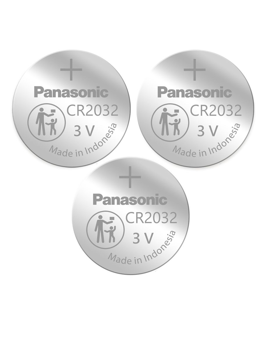 Panasonic Батарейка CR2032, Li (литиевый) тип, 220 мА•ч, 3 В, 3 шт