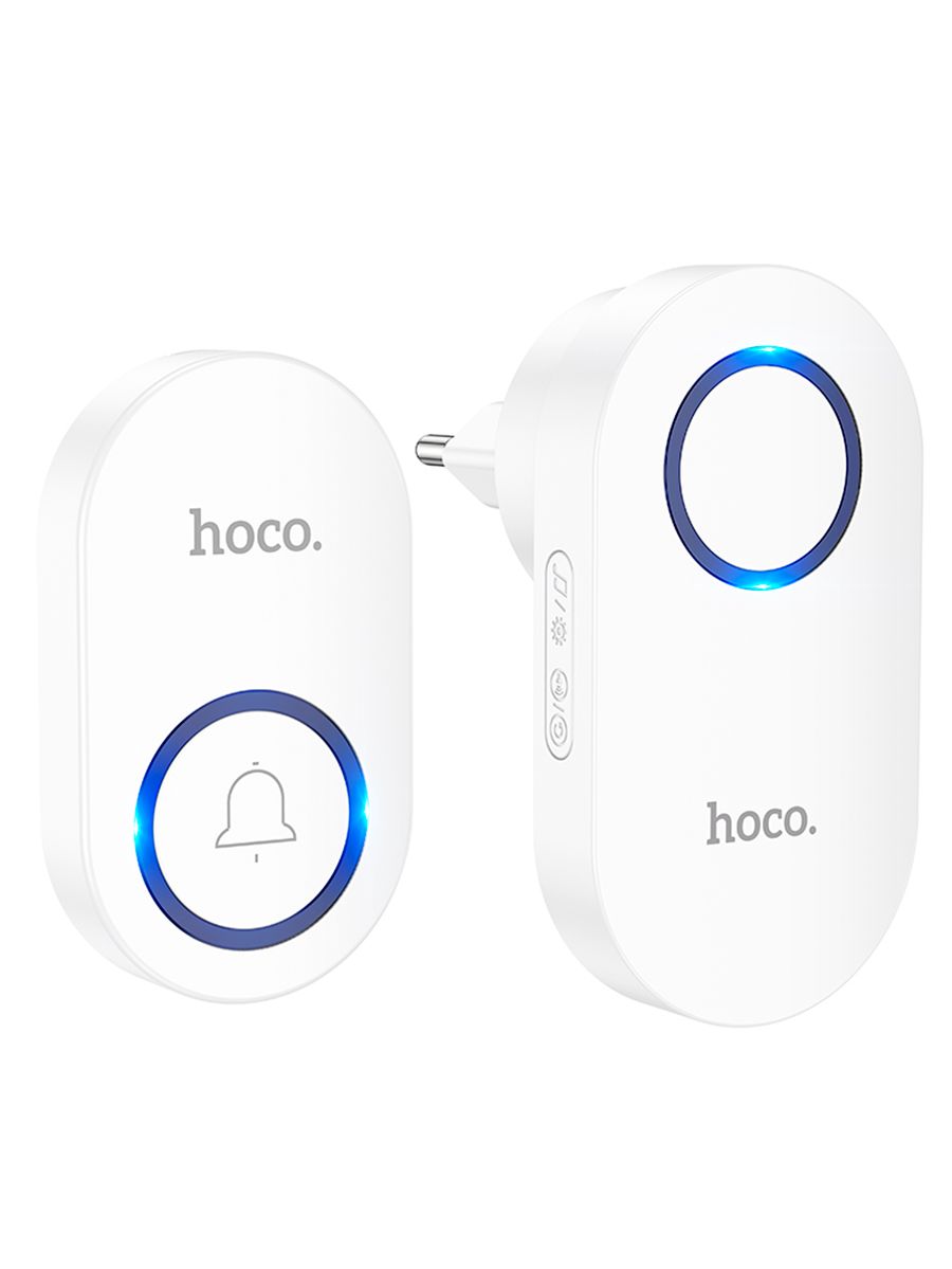 Беспроводной дверной звонок Hoco HI25, белый, дверные звонки