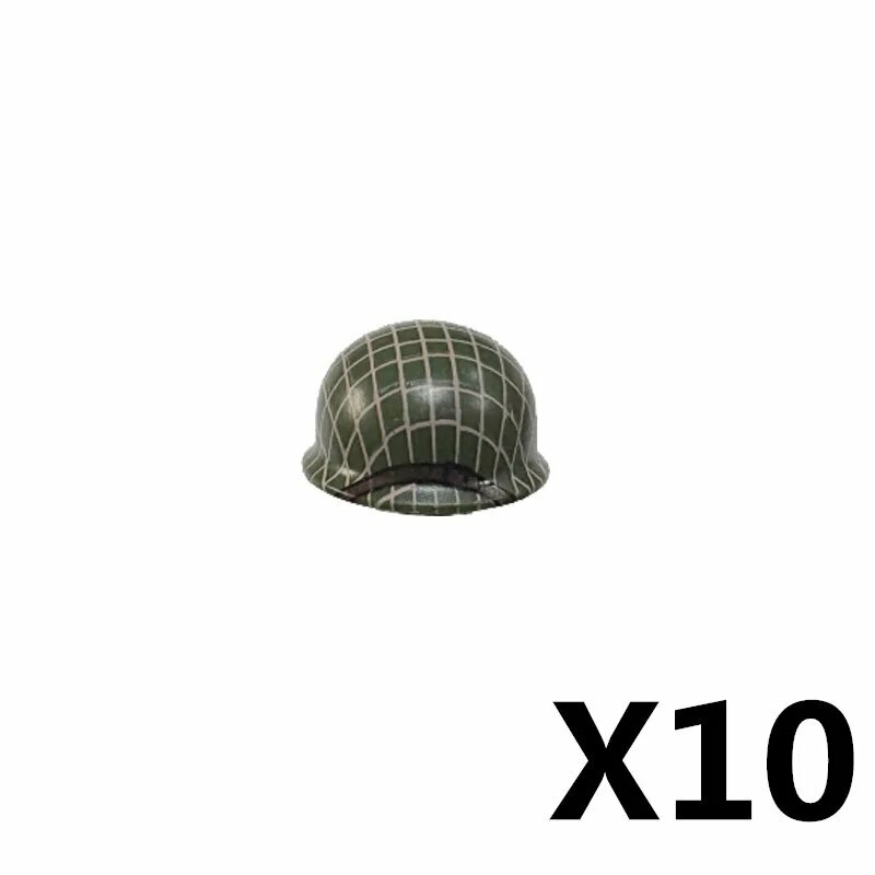 Военные шлемы мини-блоки, 10 шт, TK095-10PCS