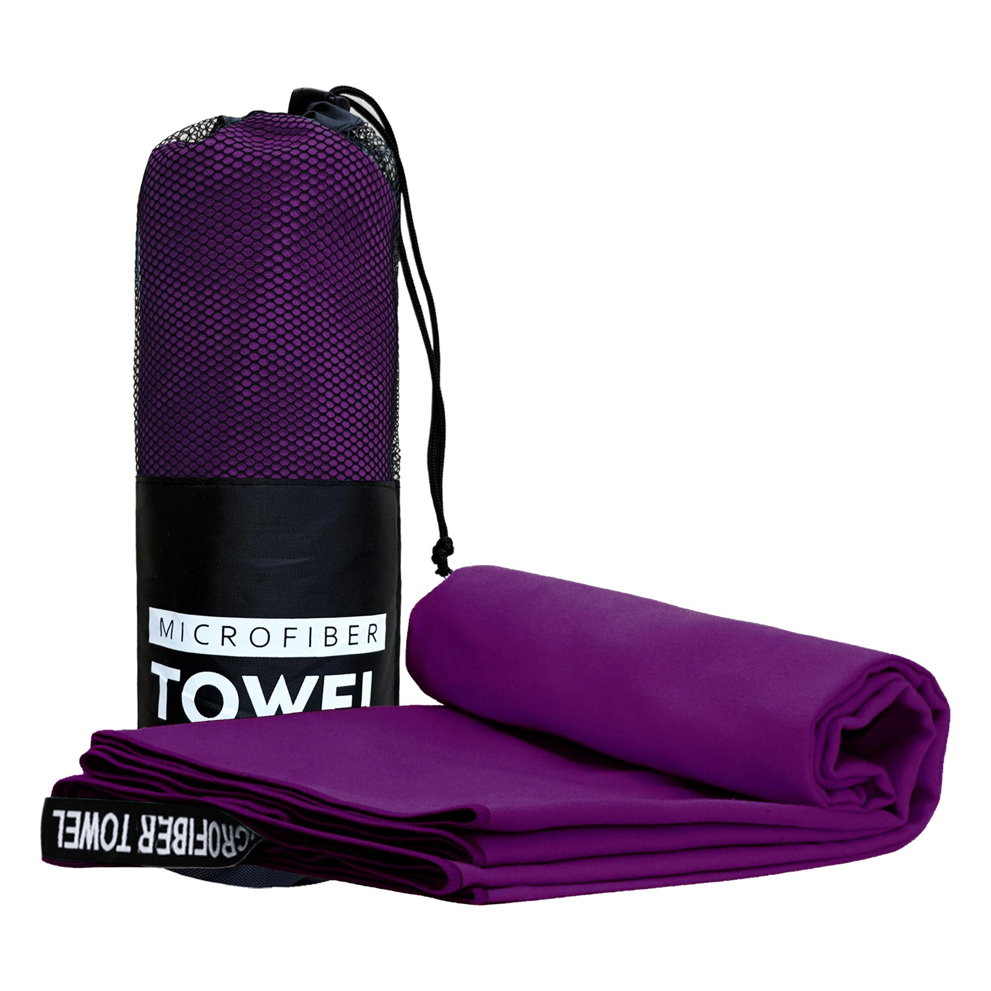 Микрофибра полотенце для тренировок Фиолетовый, 40x80cm, purple