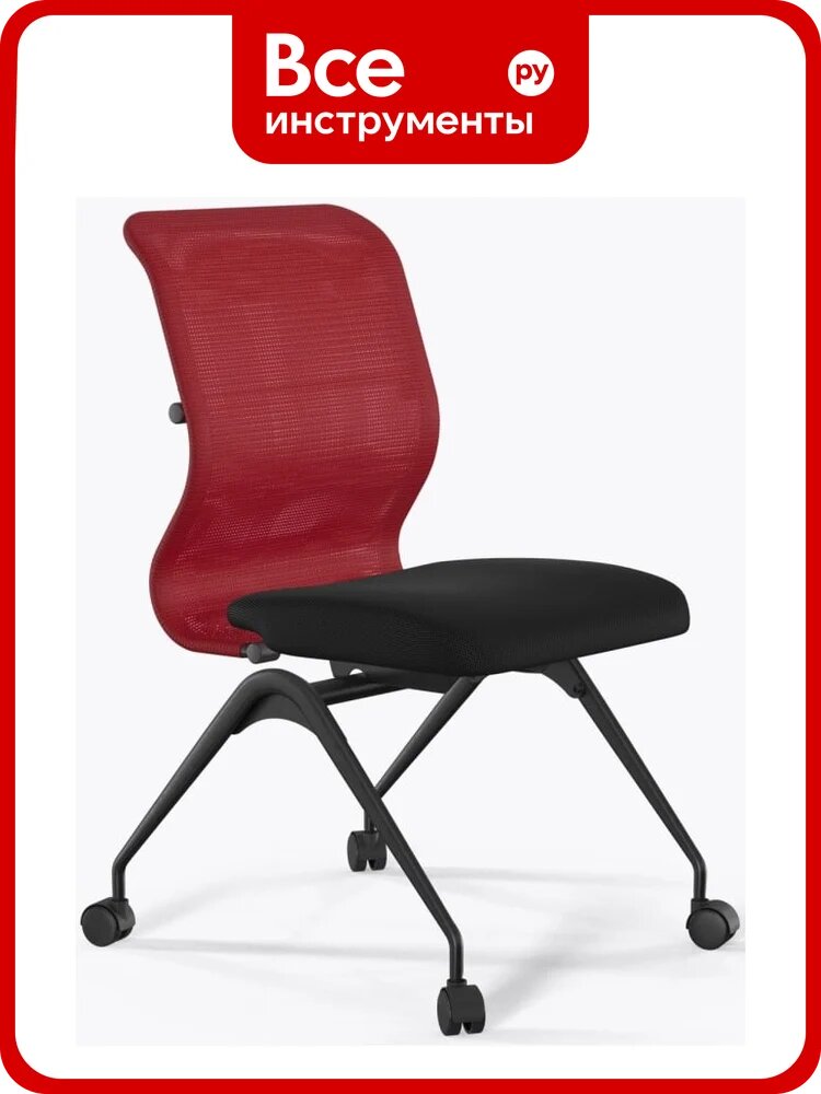 Кресло для персонала метта Sit 8 M4-8 - X2+UMF(X1) /Uh00/Wh00(F56. W01) (Красный-Черный) z284.1.1.682