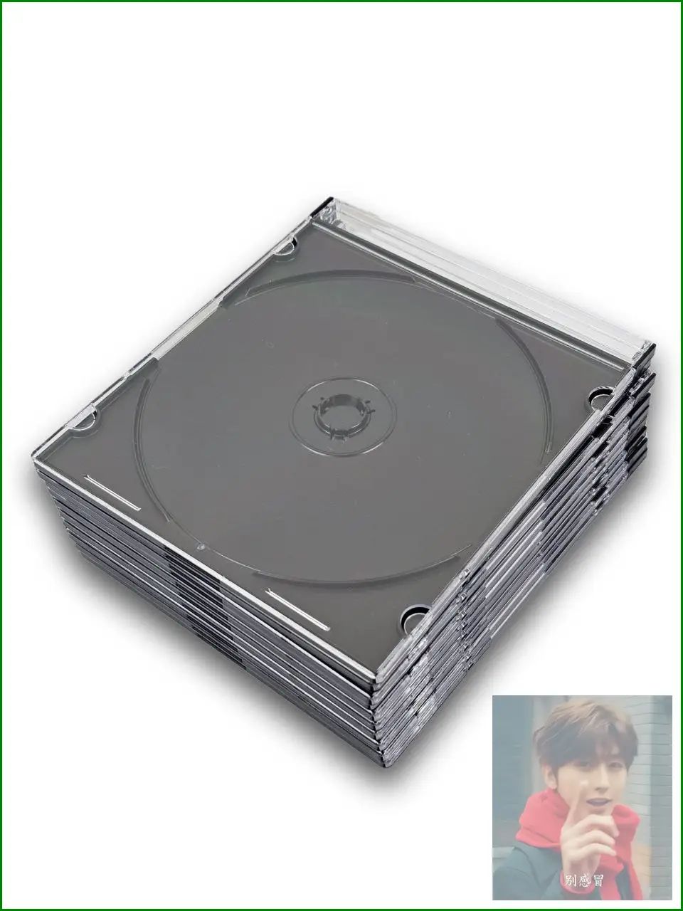 Футляр для CD Slim (тонкий) черный, 10шт, в упаковке