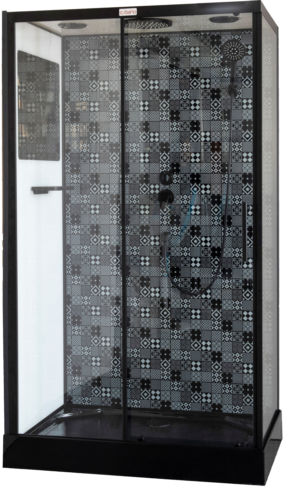 Душевая кабина Esbano Negro ESKBB1180CKR