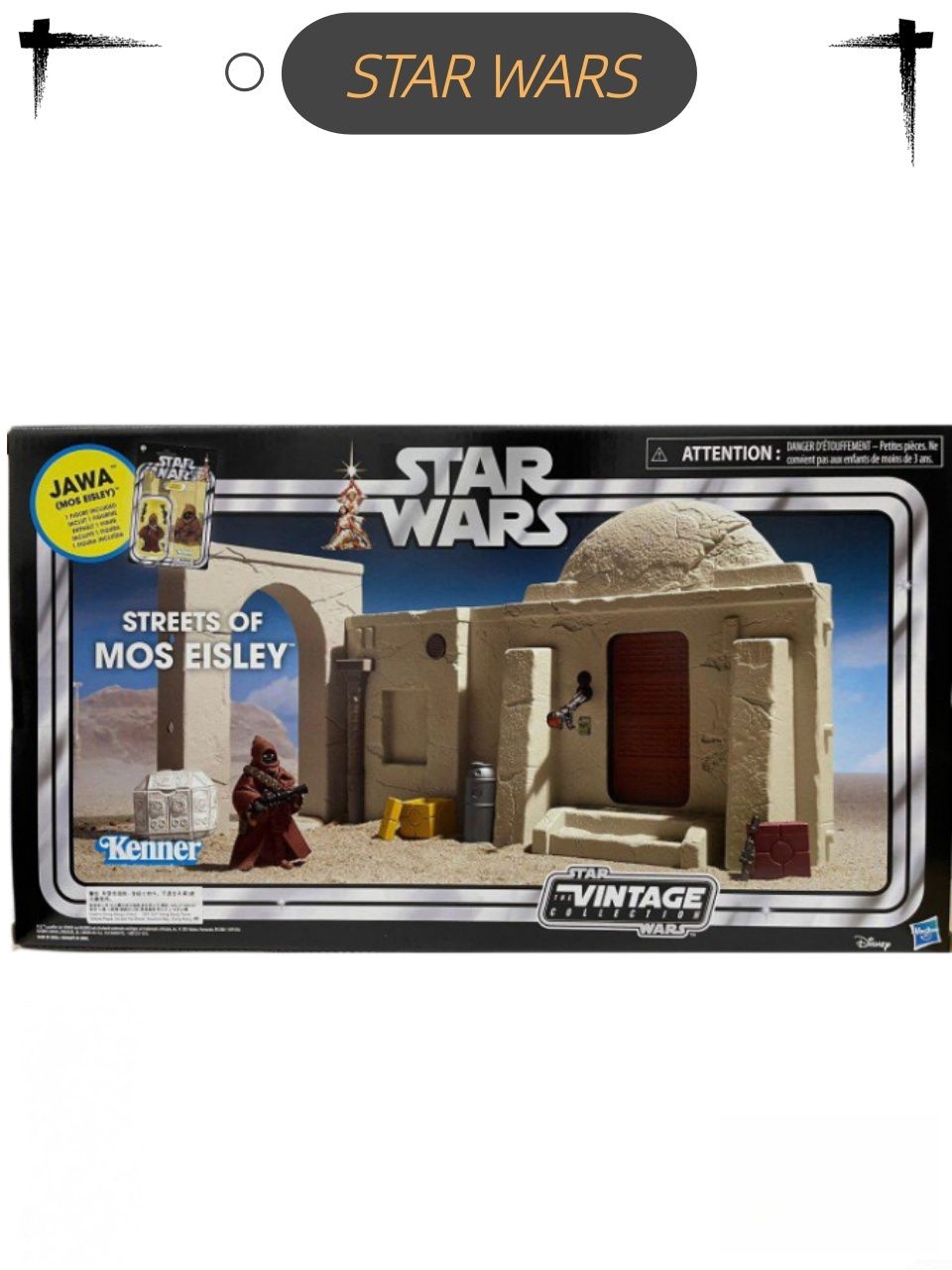 Экшн-кукла HASBRO STAR WARS VINTAGE COLLECTION STREETS OF MOS EISLEY WITH 3.75" JAWA ACTION FIGURE