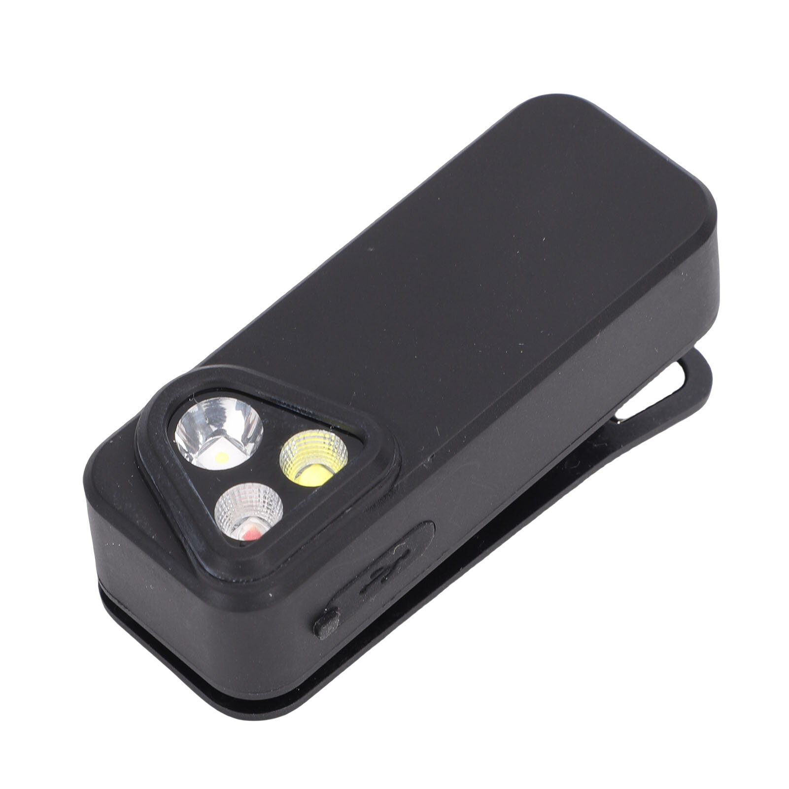 Светодиодный фонарик, 3 уровня яркости, клипса, USB C, перезаряжаемый магнитный зажим, портативный и легкий