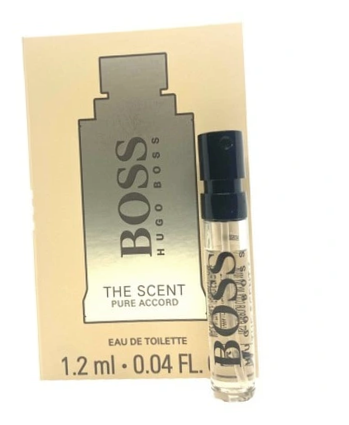 Мужская туалетная вода Boss The Scent Pure Accord 1.2 мл миниатюра - Хуго Босс Пьюр Аккорд