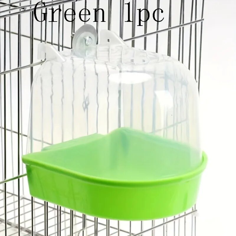 Прозрачный душ для птиц Зеленый, Green