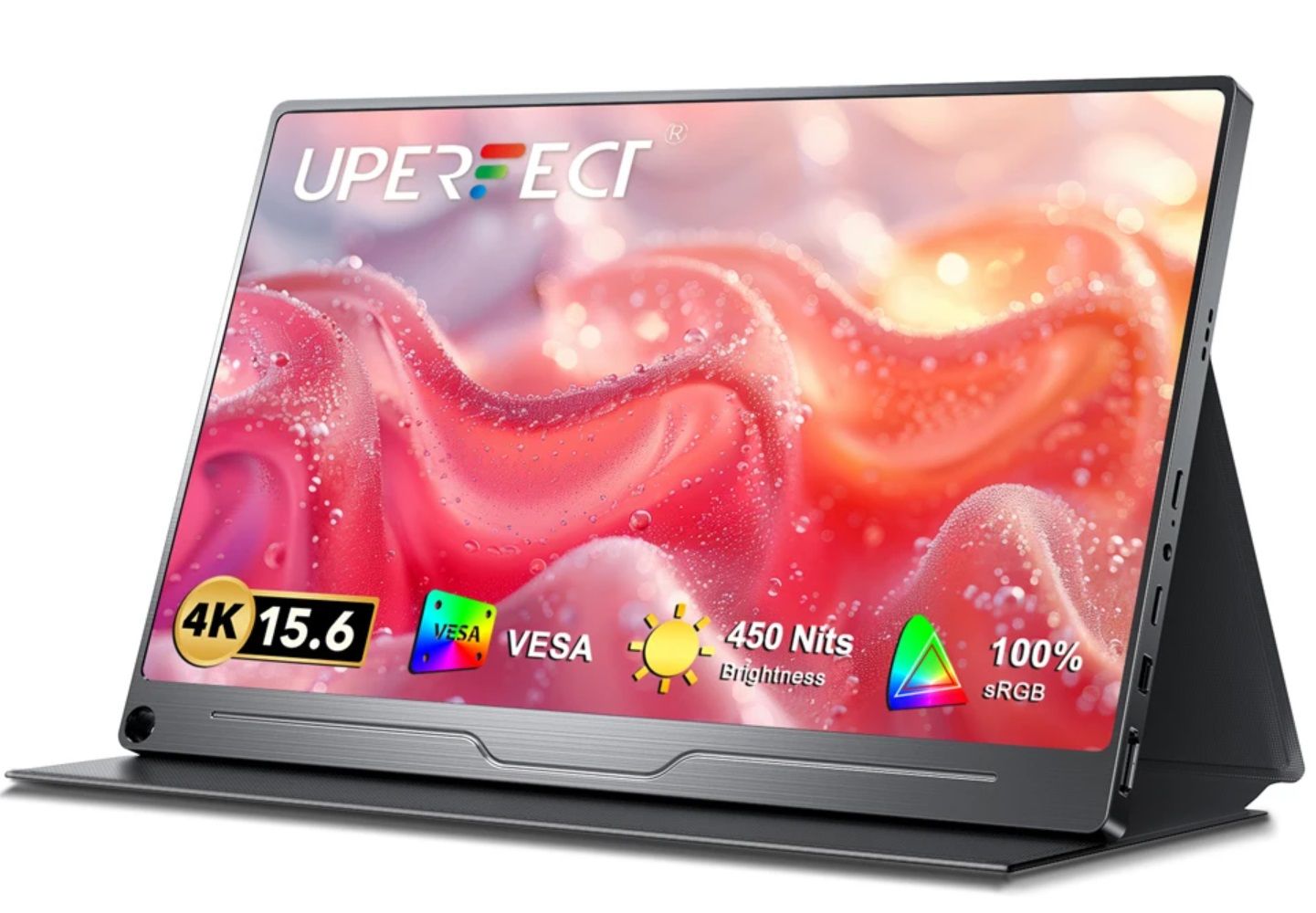 UPERFECT 15.6" Монитор портативный игровой B11 4K, 3840x2160, 60Hz, IPS (B11), IPS, 3840x2160 4K, 60 Гц, черный