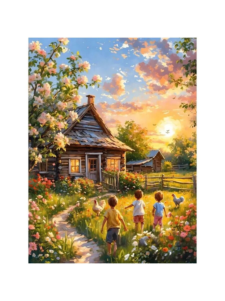 Алмазная мозаика для всей семьи стразы 33x5x7 см