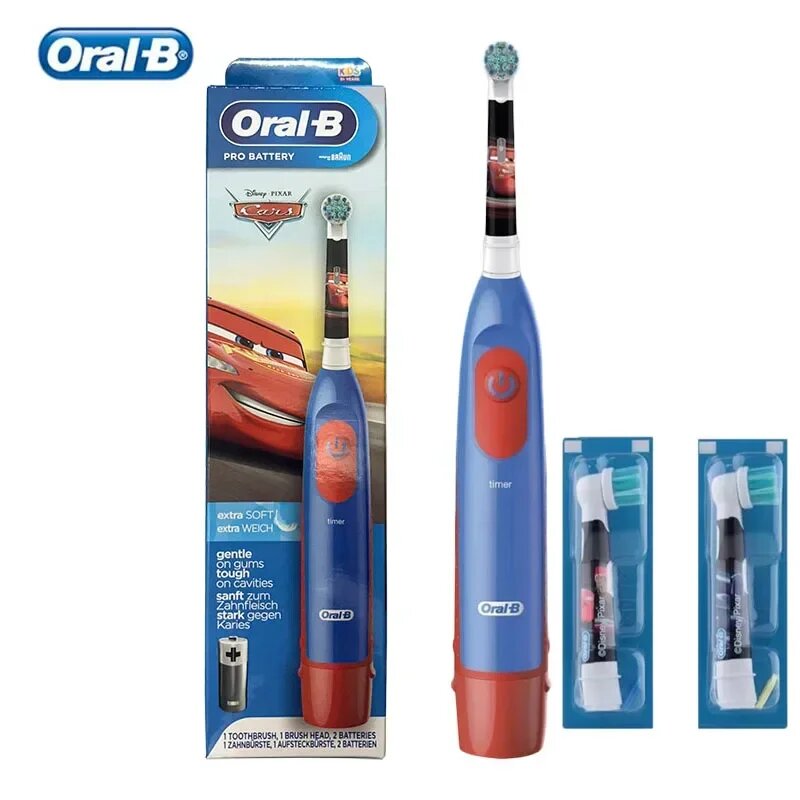 Детская электрическая зубная щетка Oral-B for Boys 2Head