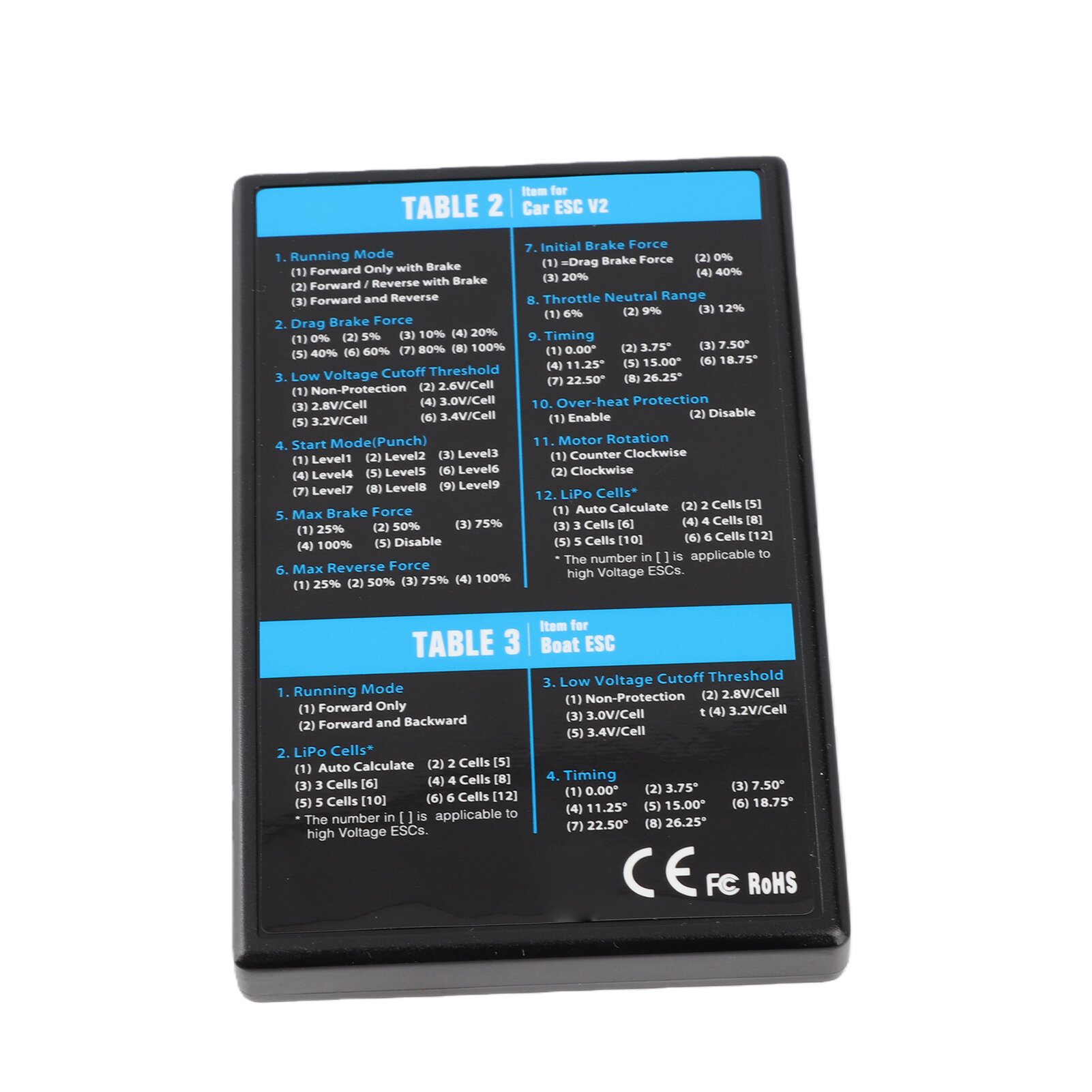 Программа карточки ESC для HobbyWing, с программным интерфейсом, легкая настройка, для самолетов и автомобилей