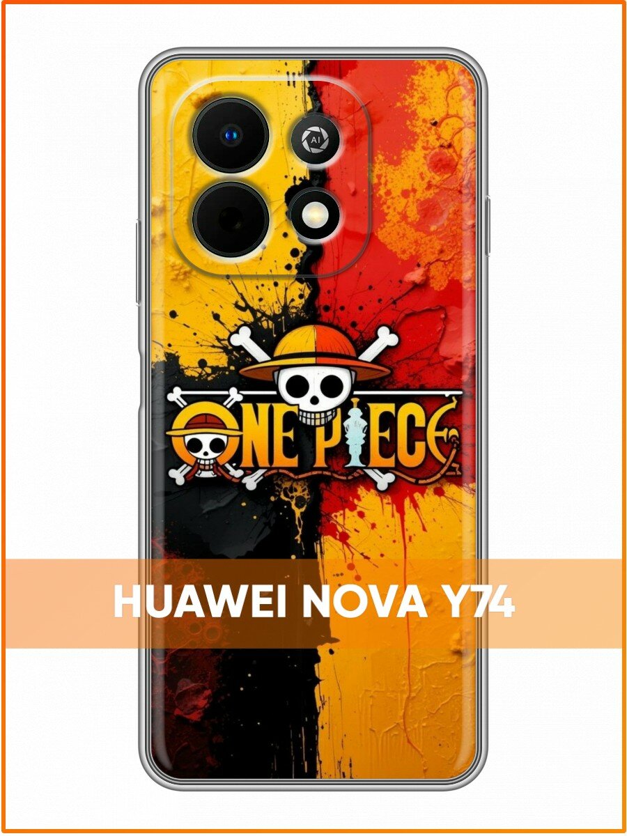 Чехол для Huawei Nova Y74 с принтом Аниме One Piece (Хуавей Нова У74)