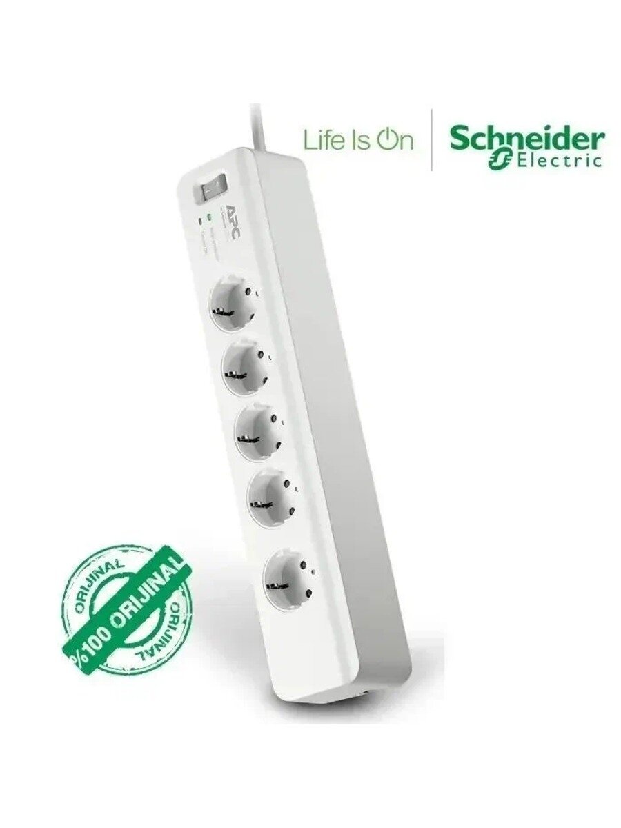 Schneider Electric Розетка С Защитой От Тока Apc 5 Pm5-Gr - Hrspm5-Gr
