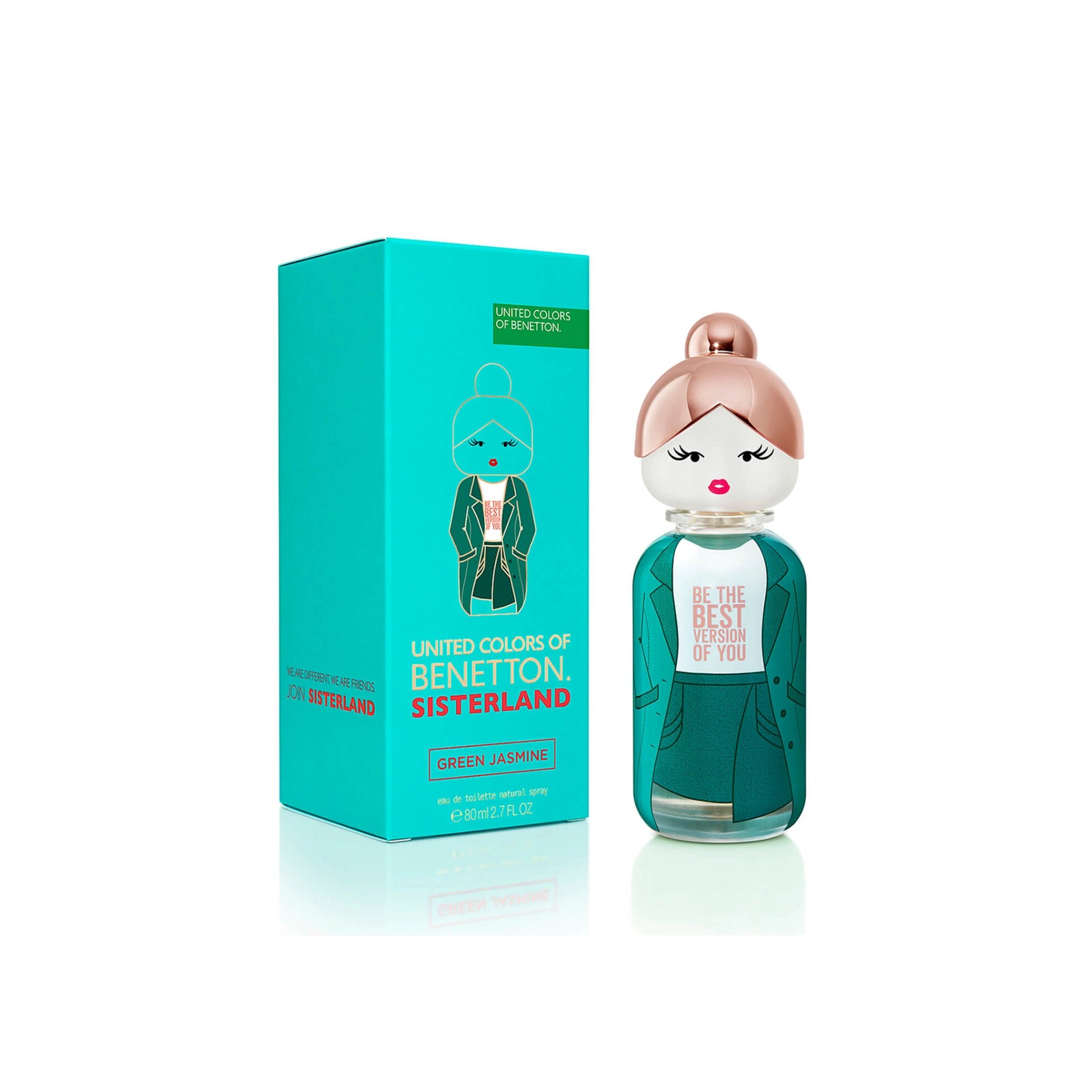 Туалетная вода женская Benetton "Sisterland Green Jasmin", Eau De Toilette, 80 мл