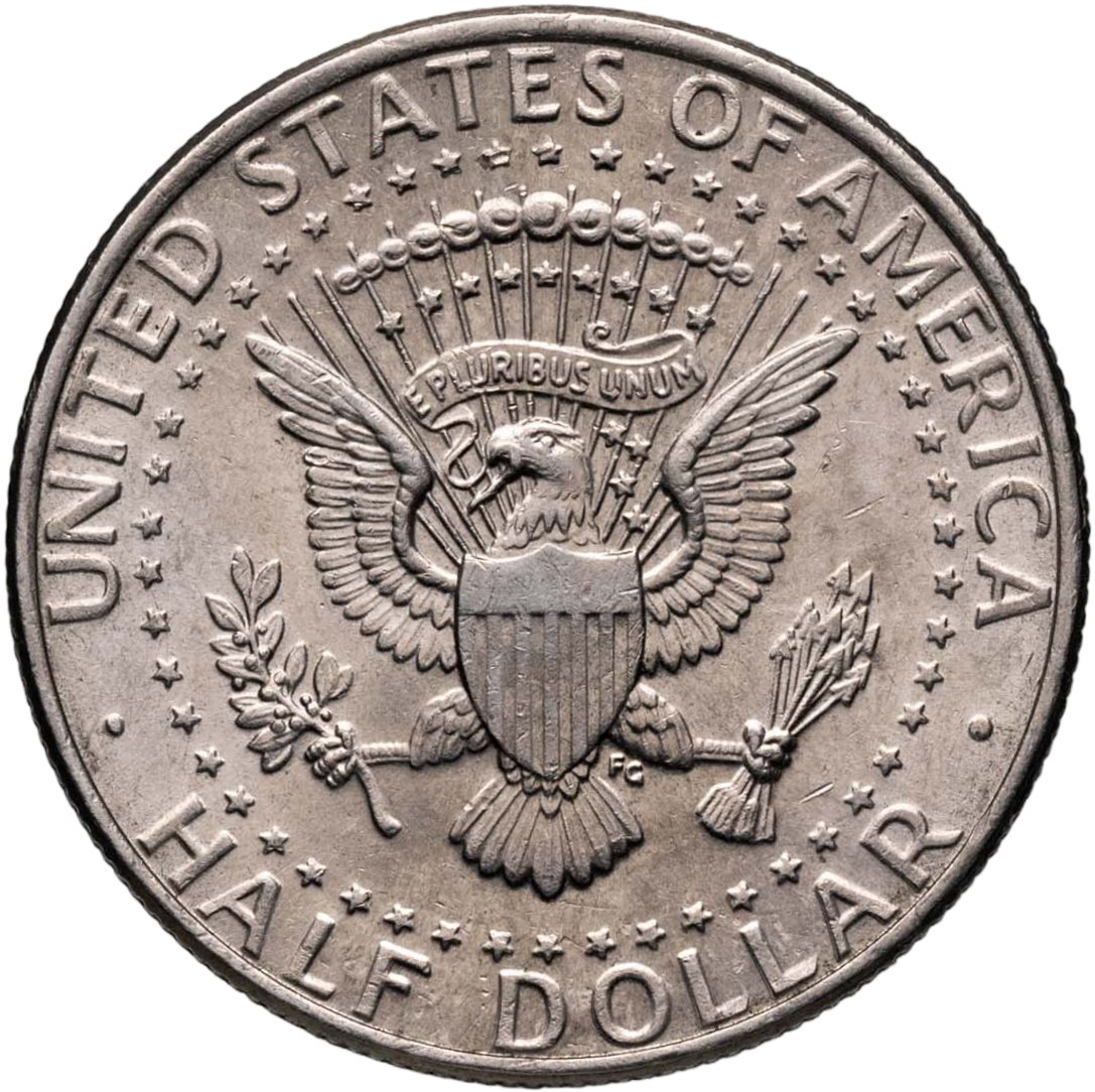 США 50 центов 1/2 доллара, half dollar 1993 D Kennedy Half Dollar Кеннеди знак монетного двора "D" - Денвер, Медь, в сохранности AU-UNC