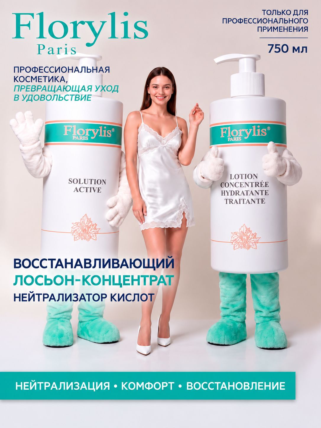 Восстанавливающий лосьон-концентрат FLORYLIS PRO (Paris)