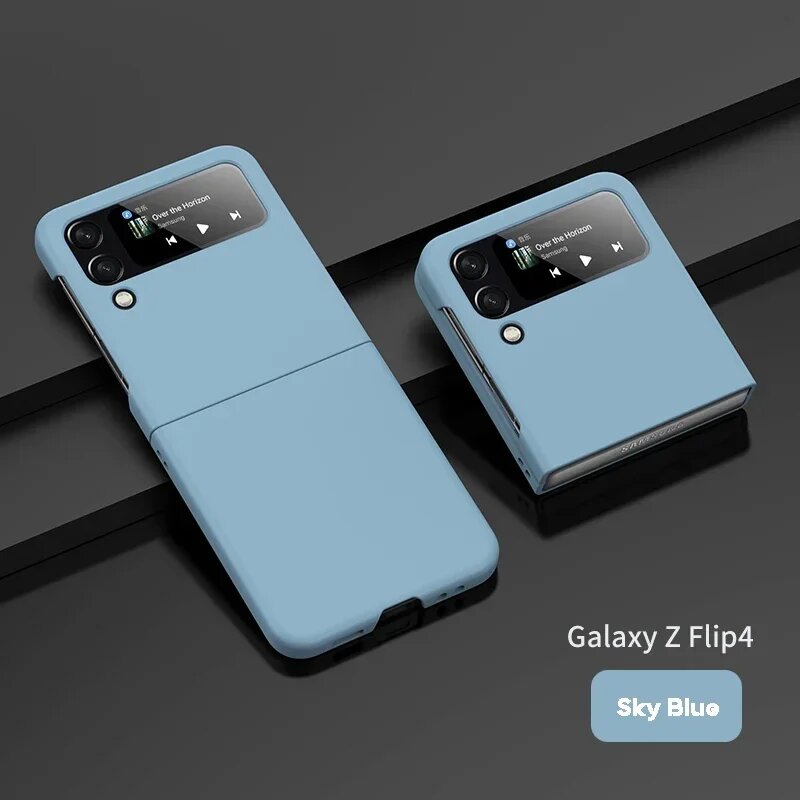 2025 новый матовый жесткий чехол из ПК для Samsung Galaxy Z Голубой, SKY BLUE, For Samsung Z Flip7