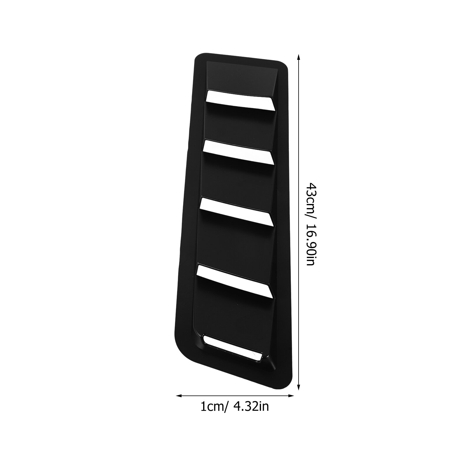 2 Шт Авто Вентиляторы Двигателя Из Abs Пластика 43.00X11.00X3.00Cm