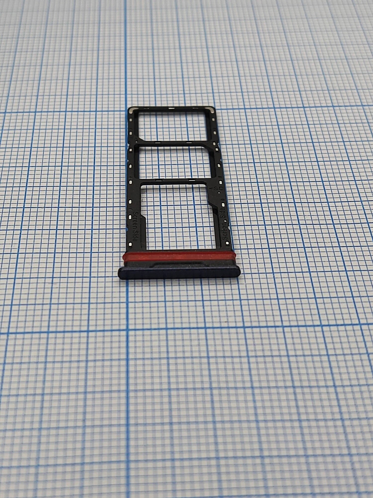 Держатель SIM-карты Tecno Spark 20 Pro (черный) лоток / слот