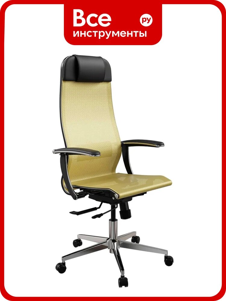Кресло для персонала метта ErgoLife Set 4/подл.158/осн. Synchro 104 (Золотой ротанг 29B.4.1.333) z509882507