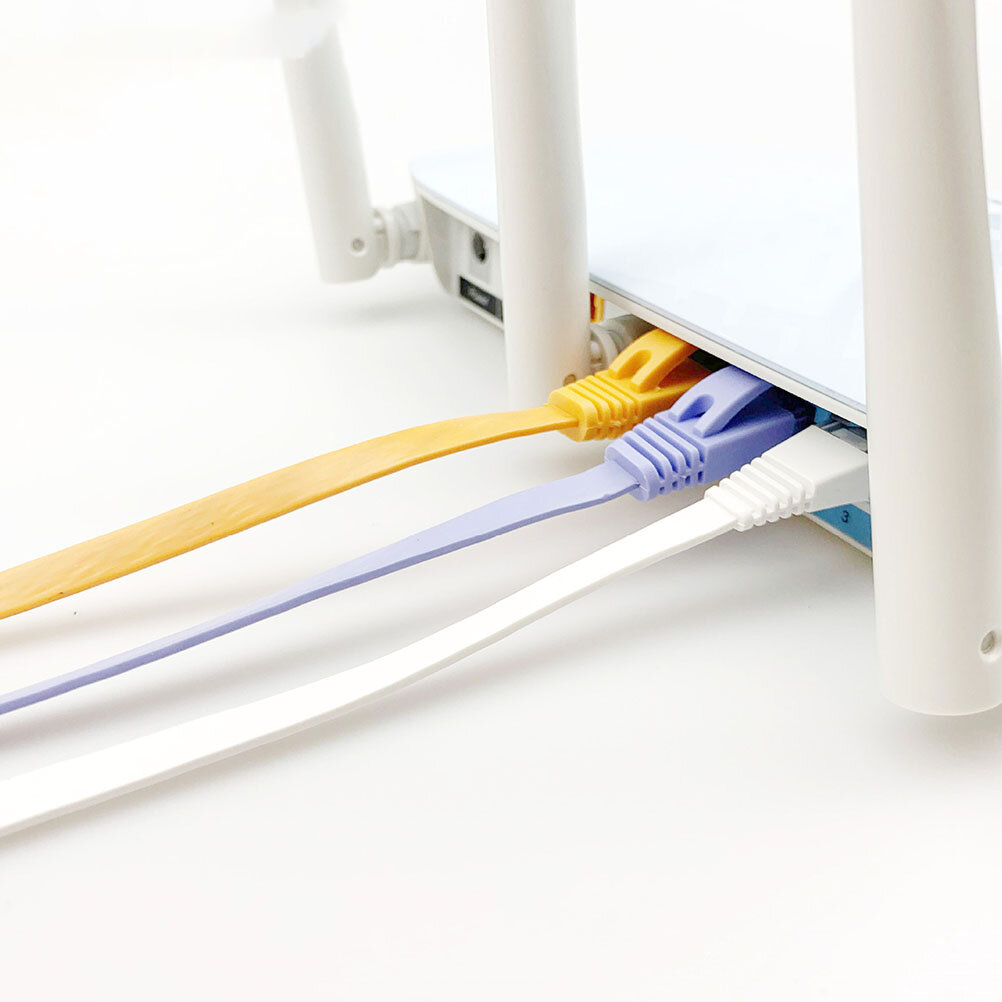 Кабель Ethernet Cat6 Для Компьютера И Маршрутизатора Ультратонкий Сетевой Кабель 0.9X100Cm