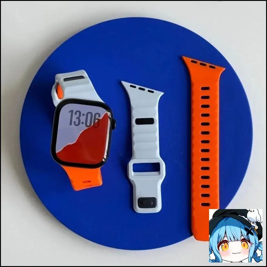 Силиконовый ремешок для Apple Watch Series 10-11, SE, Ultra 1/2, 46мм/49мм/45мм/44мм/42мм, индивидуальный дизайн со скош