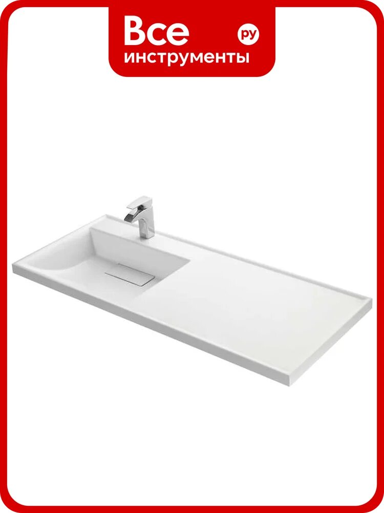 Лондри AQUATON 120 Раковина белая Левая 00064637 1A72843KLH01L