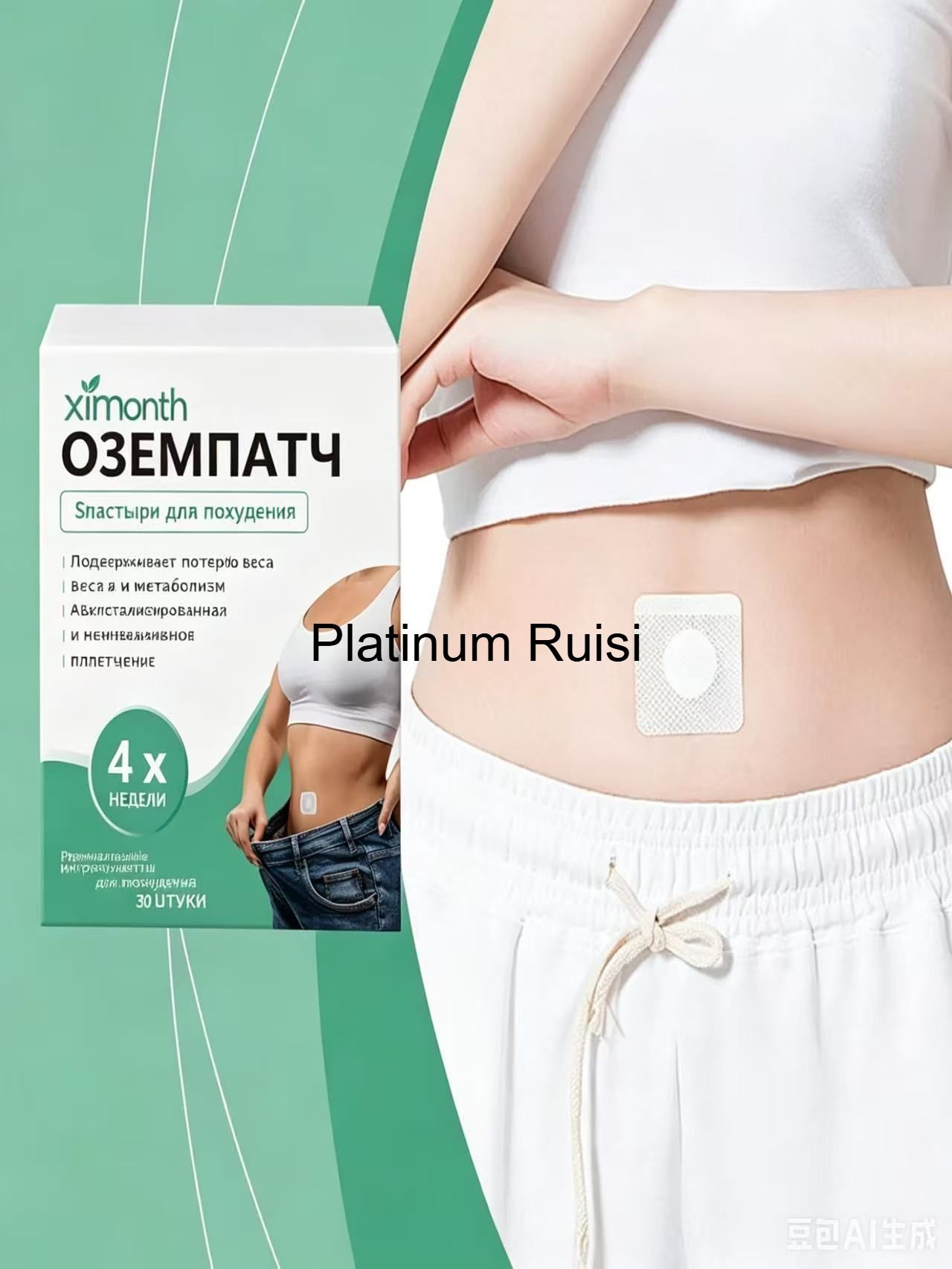 Ximonth Пластырь для похудения 6см Х 7 см
