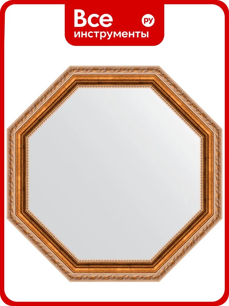 Зеркало EVOFORM в багетной раме - версаль бронза 64 mm (62,2x62,2 cm) 3725