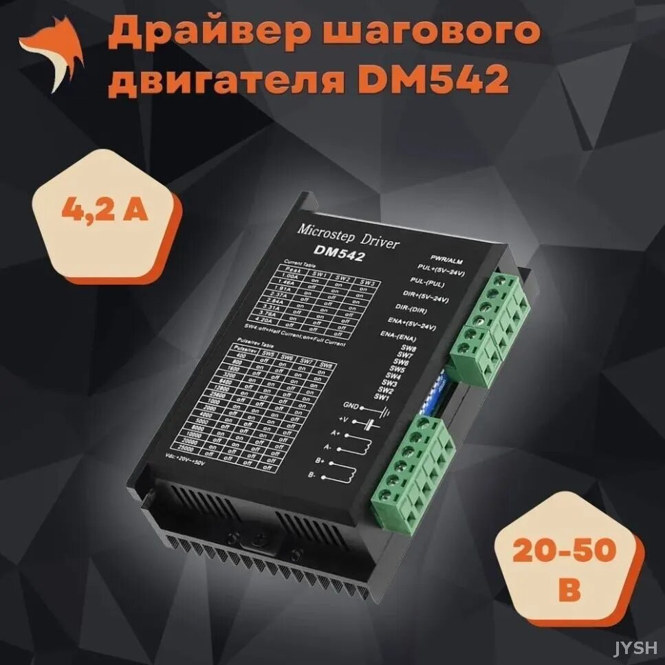 Эксклюзивный драйвер DM542 4.2А 2050В