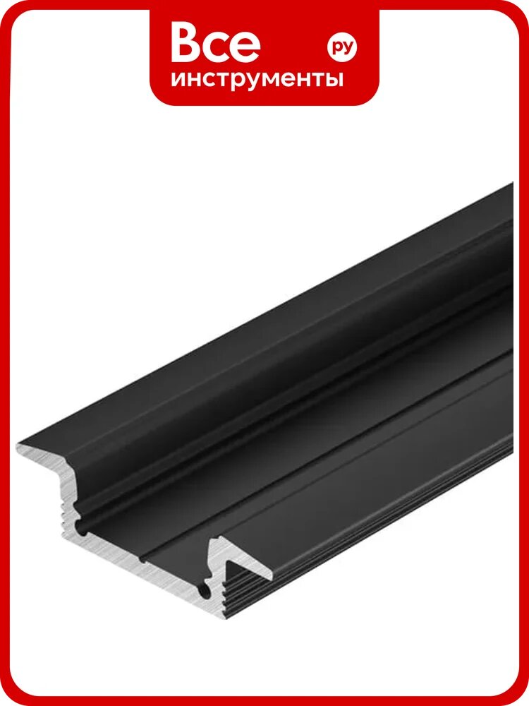 Профиль Arlight SL-SLIM-H7-F25-2000 BLACK 2м 061615