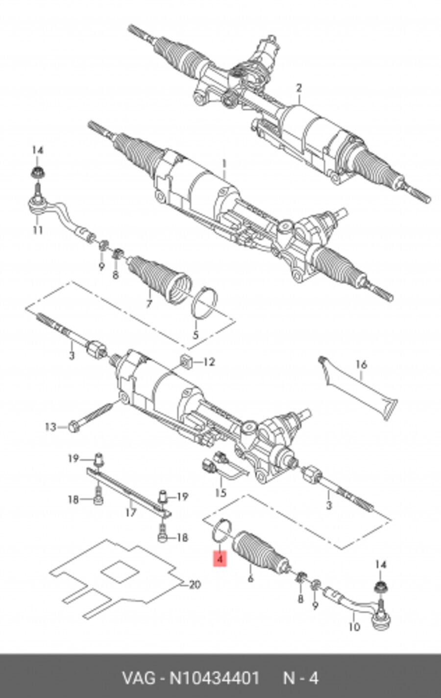 Хомут Org (VAG N10434401)