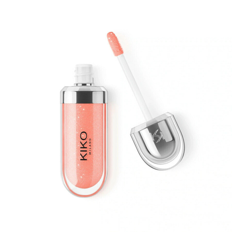 Блеск для губ женский увлажняющий KIKO Milano 3D Hydra, 03 Pearly Apricot