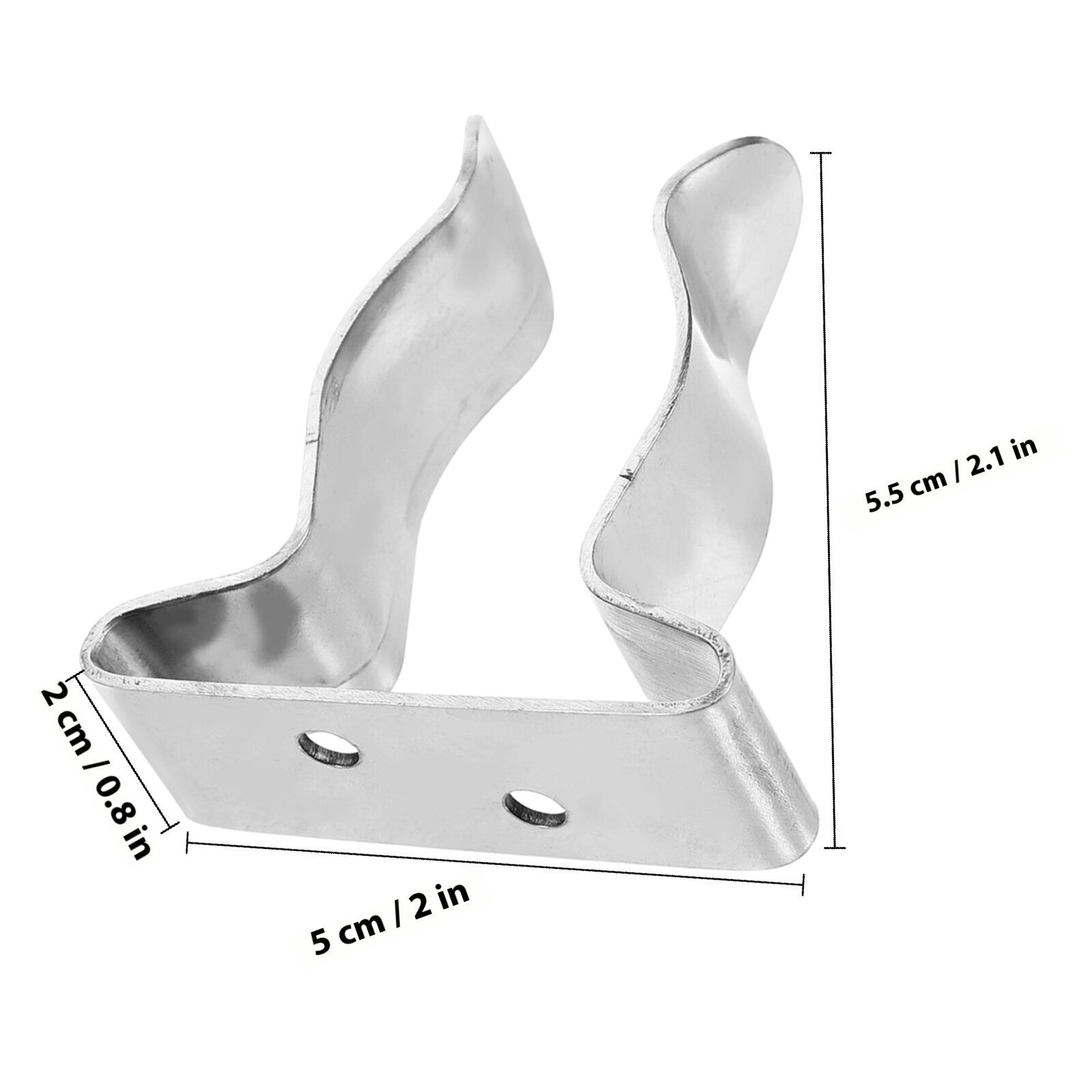 2Pcs Держатель Весла Каяк Пластиковый Клип Для Весла Универсальный 5.50X5.00X2.00Cm