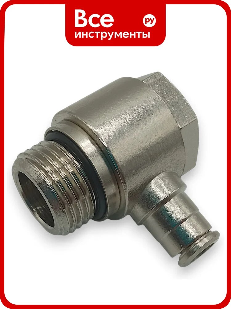 Фитинг угловой Контактная Механика G1/2, трубка 6мм KEMH06-04G-A