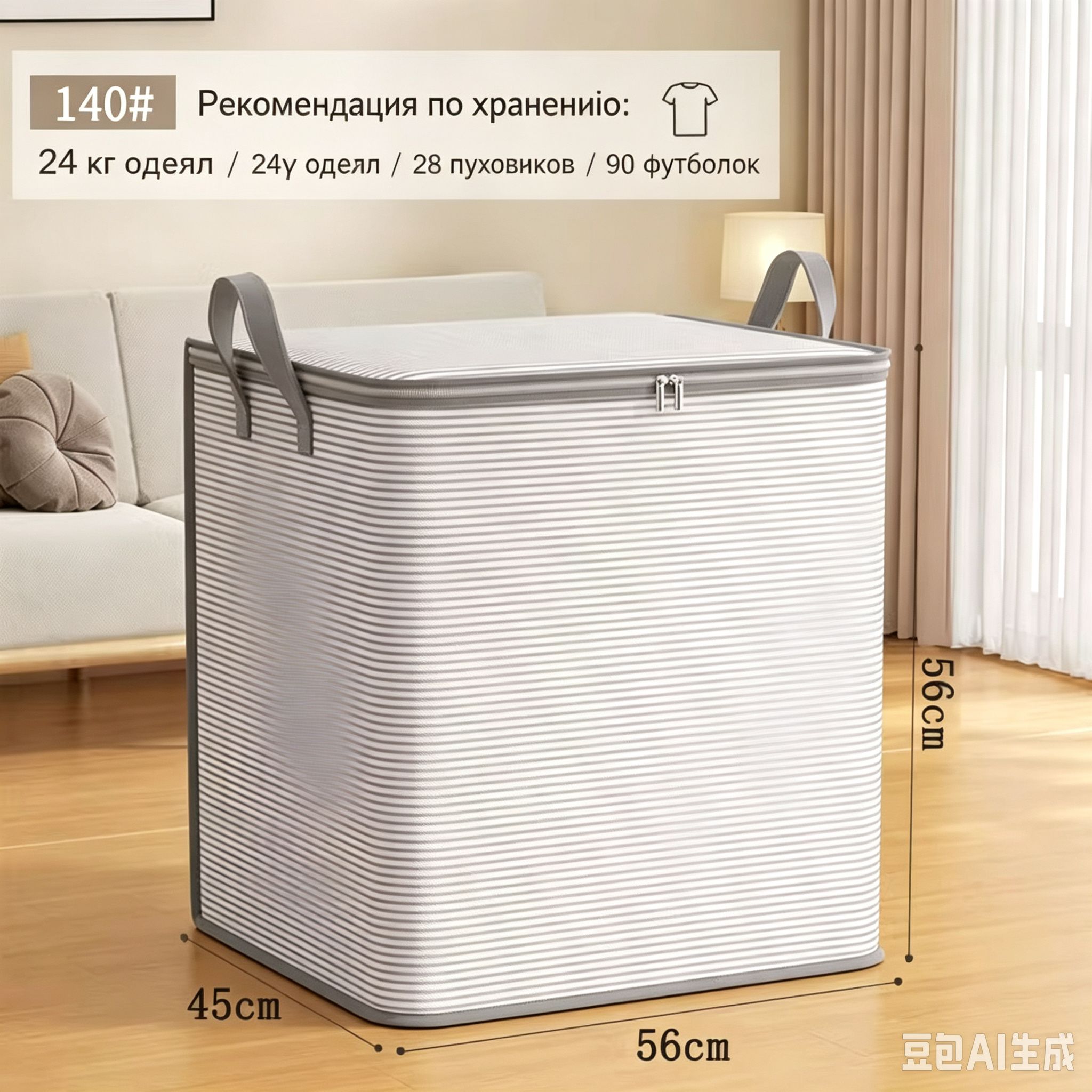 Корзина для белья 140 л 1 шт