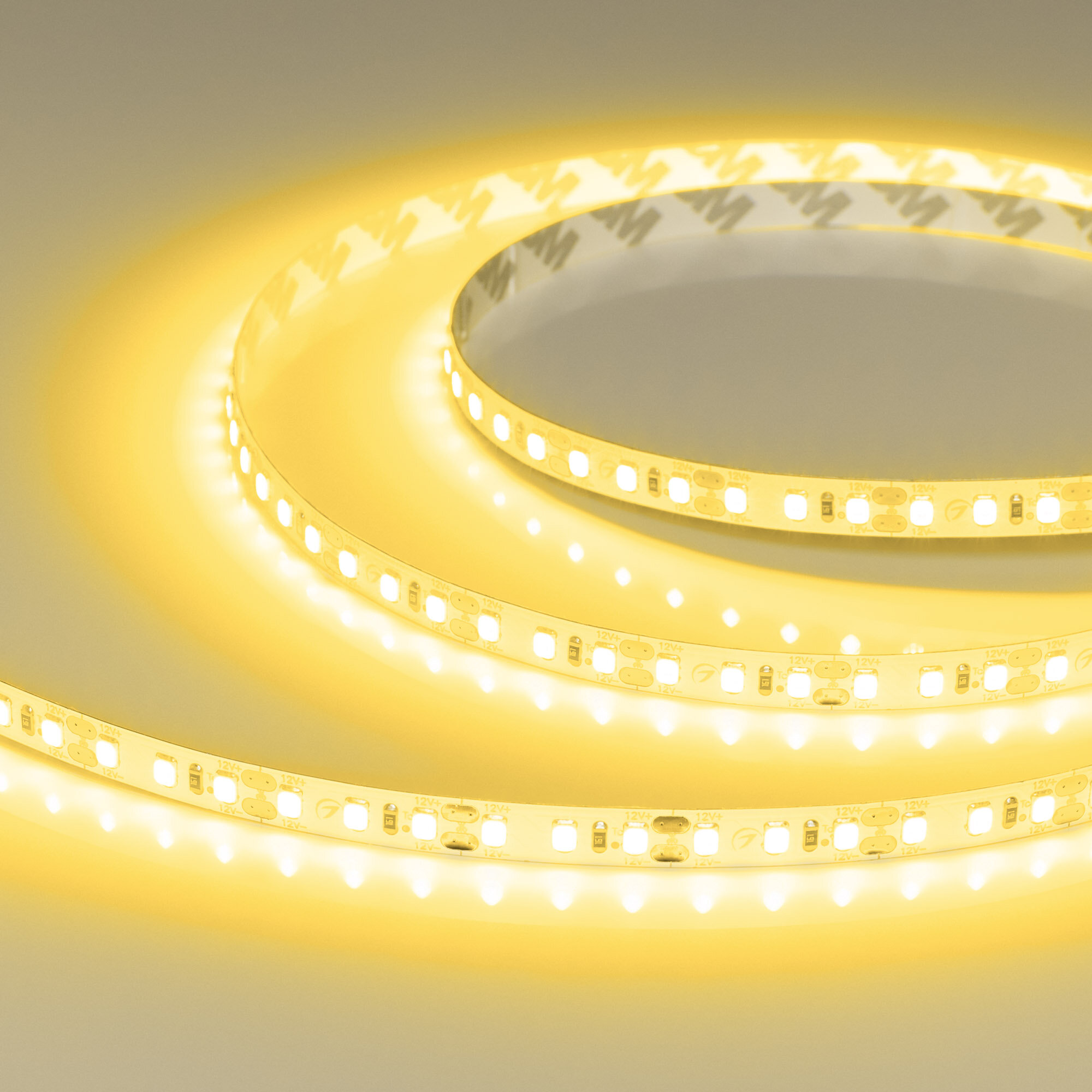 Светодиодная Лента RT-A120-8mm 12V Yellow (9.6 W/m, IP20, 2835, 5m) (Arlight, 9.6 Вт/м, IP20) 012328(2)