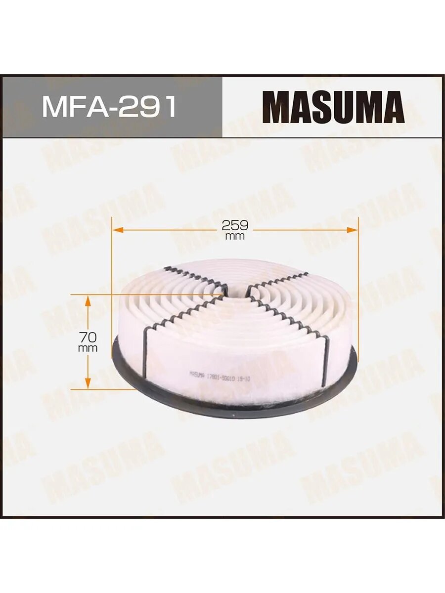 Фильтр воздушный для а/м Toyota Celsior 89-00, арт. MFA291