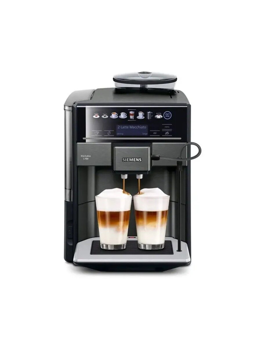 Siemens TE657319RW Автоматическая кофемашина, темно-серый, для повседневного использования