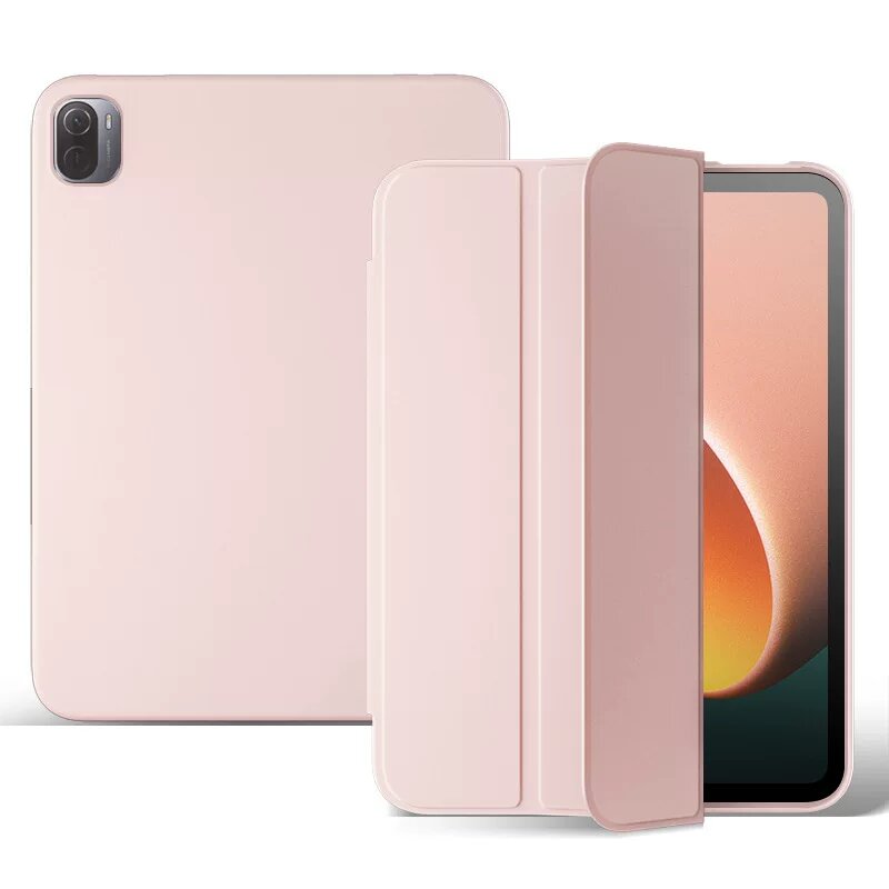 Силиконовый чехол для Xiaomi Pad 5 11-дюймового планшета с полной защитой и магнитным слотом для ручки цвета