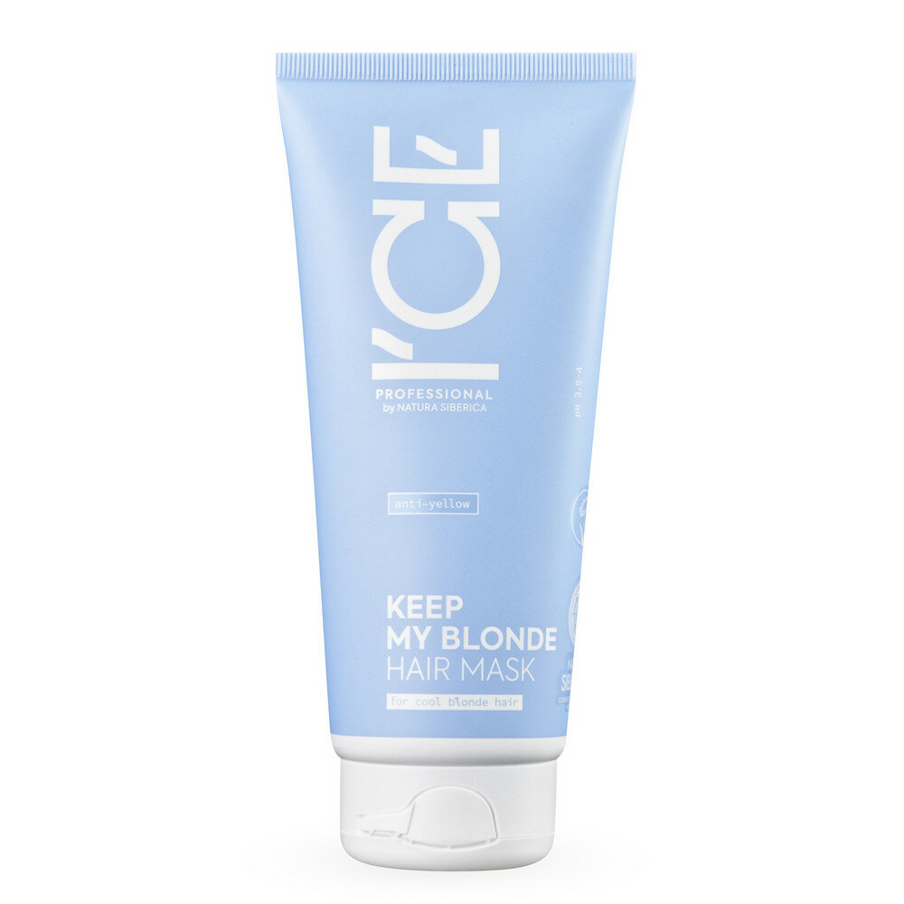 ICE Professional by Natura Siberica Тонирующая маска для светлых волос Keep My Blonde, 200 мл